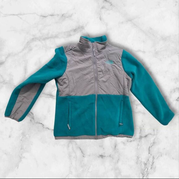 The North Face Denali Polartec Teal Full Zip Girls Size XL